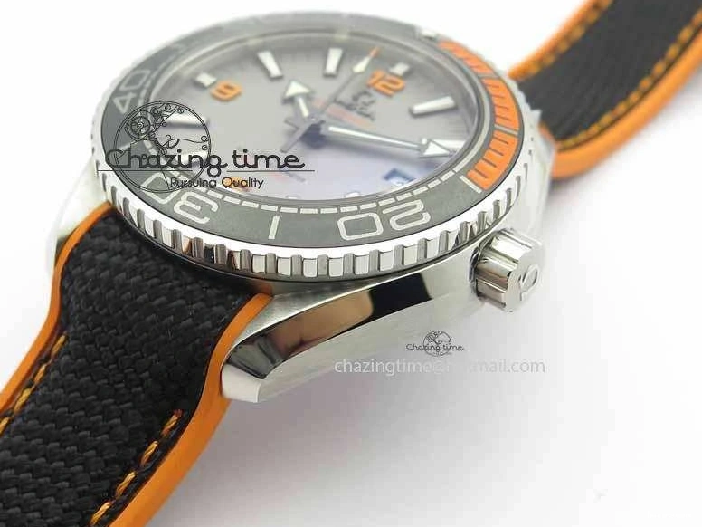 0313 UrbanStyle Planet Ocean 2016 43.5mm SS OM 1:1 Best Edition Gray Dial On Black Nylon Strap A 8168